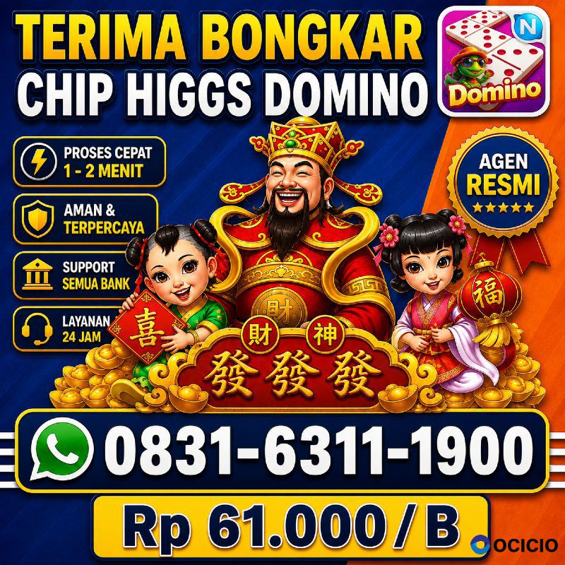 TERIMA BONGKAR CHIP HDI HIGGS DOMINO ISLAND JUAL BELI CHIP HDI WA 083163111900