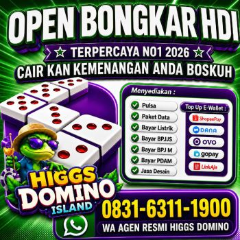 KHUSUS TERIMA BONGKAR CHIP DOMINO ISLAND HIGGS 🔥 BUKA 24JAM WA:0831-6311-1900