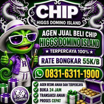 KHUSUS TERIMA BONGKAR CHIP DOMINO ISLAND HIGGS 🔥 BUKA 24JAM WA:0831-6311-1900
