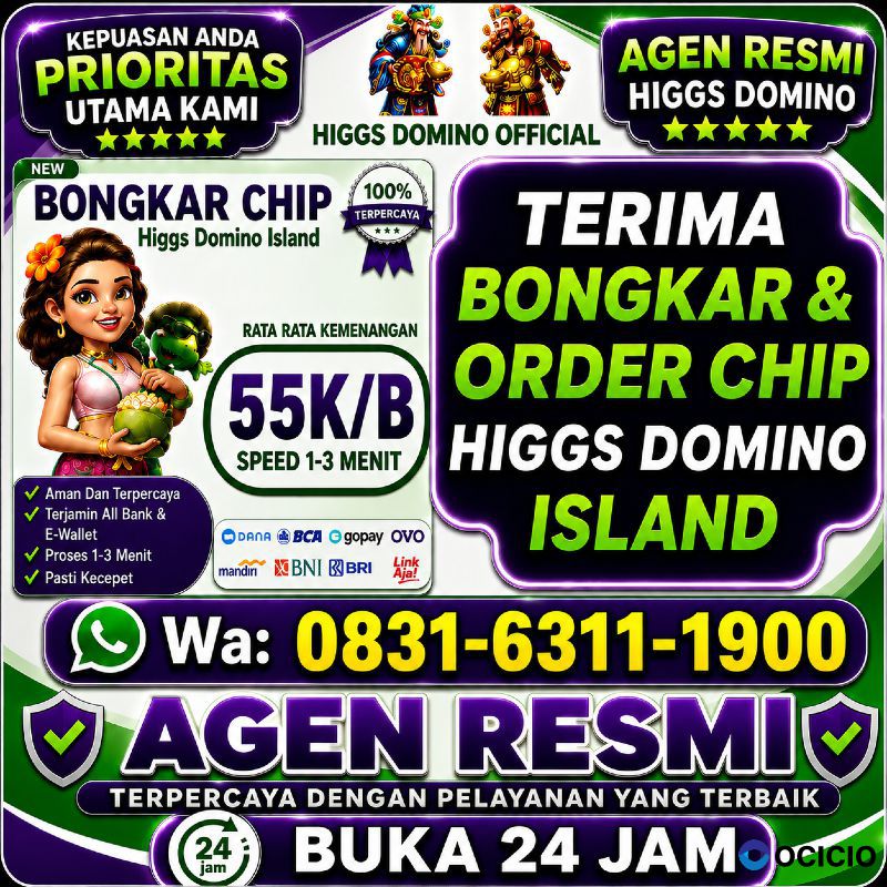 TERIMA BONGKAR CHIP HDI HIGGS DOMINO ISLAND JUAL BELI CHIP HDI WA 083163111900