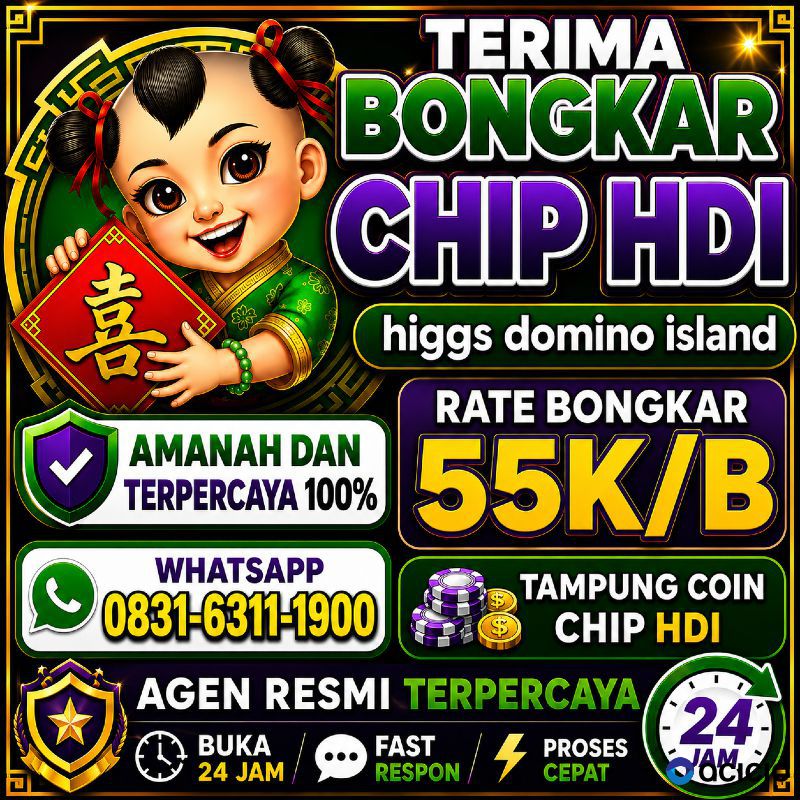 Terima Bongkar Chip Hdi Higgs Domino Island Aman Dan Terpercaya Wa 083163111900
