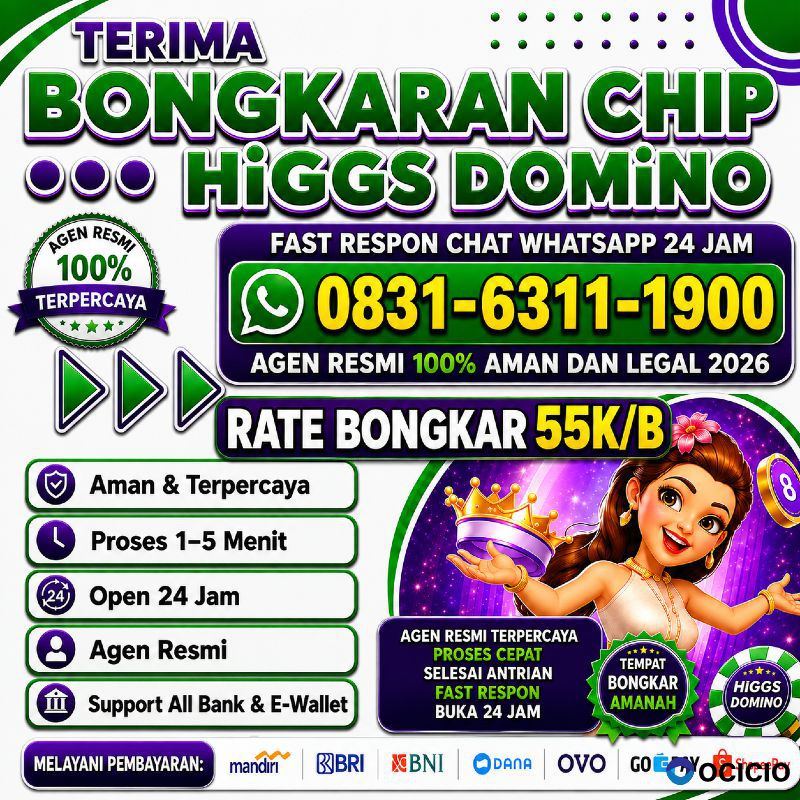 TERIMA BONGKAR CHIP HDI HIGGS DOMINO ISLAND JUAL BELI CHIP HDI WA 083163111900
