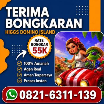 TERIMA BONGKAR CHIP HDI|HGI HIGGS DOMINO ISLAND PALING AMAN HDI WA:0821-6311-139