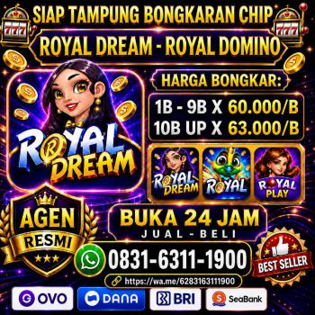 TERIMA BONGKAR CHIP HDI HIGGS DOMINO ISLAND DAN ROYAL DREAM WA 0831-6311-1900