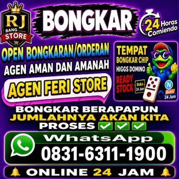 KHUSUS TERIMA BONGKAR CHIP DOMINO ISLAND HIGGS 🔥 BUKA 24JAM WA:0831-6311-1900