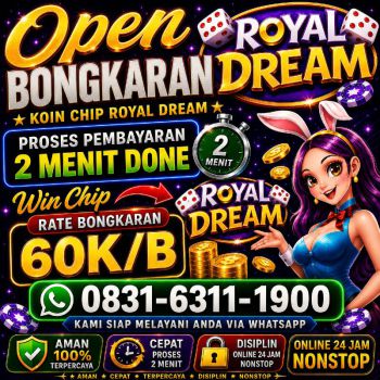 TERIMA BONGKAR CHIP HDI HIGGS DOMINO ISLAND DAN ROYAL DREAM WA 0831-6311-1900
