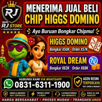 TERIMA BONGKAR CHIP HDI HIGGS DOMINO ISLAND DAN ROYAL DREAM WA 0831-6311-1900