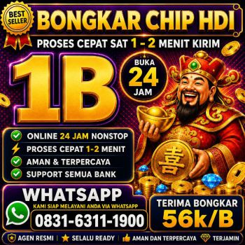 KHUSUS TERIMA BONGKAR CHIP DOMINO ISLAND HIGGS 🔥 BUKA 24JAM WA:0831-6311-1900