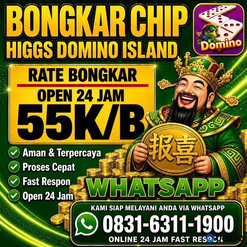 TERIMA BONGKAR CHIP HDI HIGGS DOMINO ISLAND JUAL BELI CHIP HDI WA 083163111900