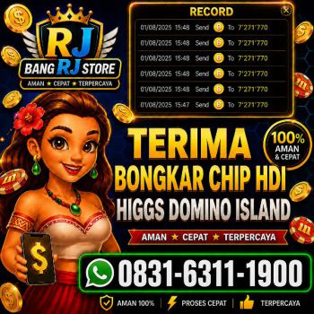 Terima Bongkaran Chip Higgs domino Island Amanah dan Terpercaya Wa 083163111900