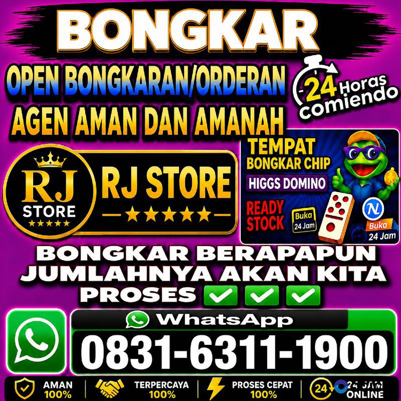 KHUSUS TERIMA BONGKAR CHIP DOMINO ISLAND HIGGS 🔥 BUKA 24JAM WA:0831-6311-1900