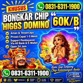 TERIMA BONGKAR CHIP HDI HIGGS DOMINO ISLAND JUAL BELI CHIP HDI WA 083163111900