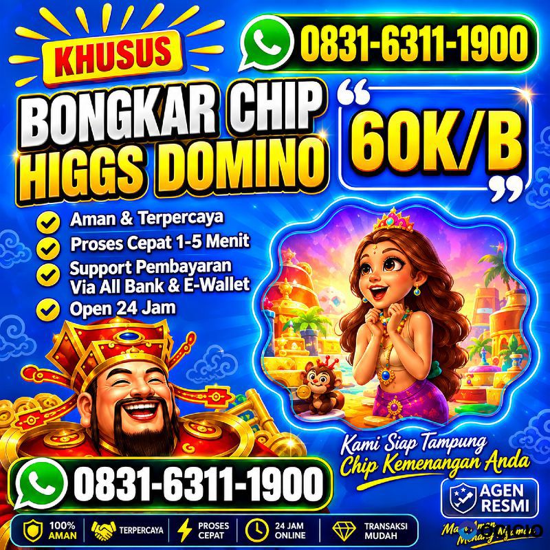 TERIMA BONGKAR CHIP HDI HIGGS DOMINO ISLAND JUAL BELI CHIP HDI WA 083163111900