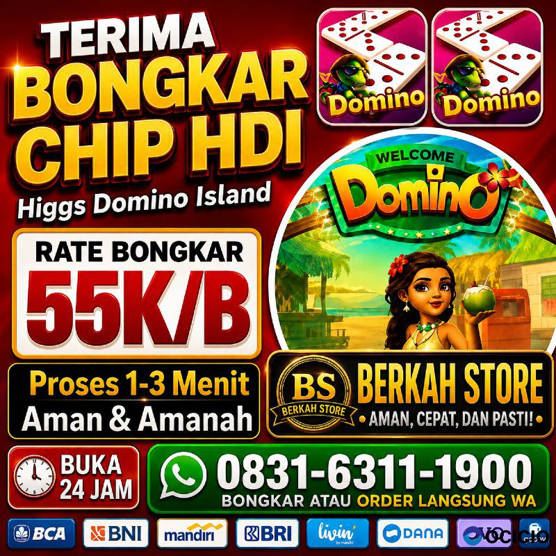 TERIMA BONGKAR CHIP HDI HIGGS DOMINO ISLAND JUAL BELI CHIP HDI WA 083163111900