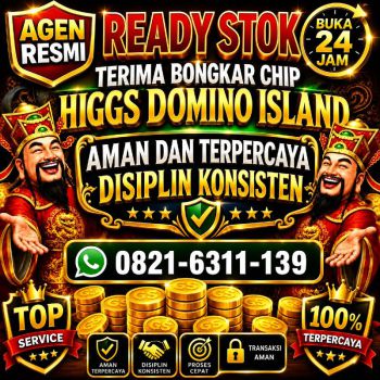 BONGKAR CHIP DOMINO HIGGS ISLAND GAMES HDI|HGI WA: 0821-6311-139