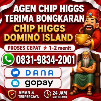 TERIMA BONGKAR CHIP HDI HIGGS DOMINO ISLAND JUAL BELI CHIP HDI WA 083198342001