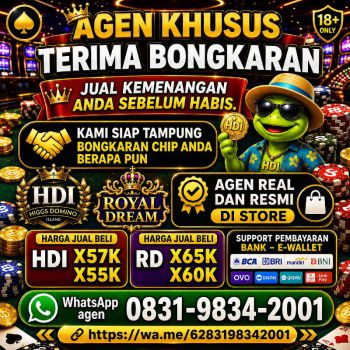 TERIMA BONGKAR CHIP HDI HIGGS DOMINO ISLAND DAN ROYAL DREAM WA 0831-9834-2001