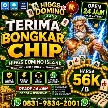 Terima Bongkaran Chip Higgs domino Island Amanah dan Terpercaya Wa 083198342001