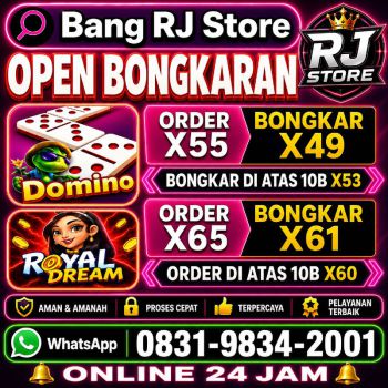 TERIMA BONGKAR CHIP HDI HIGGS DOMINO ISLAND DAN ROYAL DREAM WA 0831-9834-2001