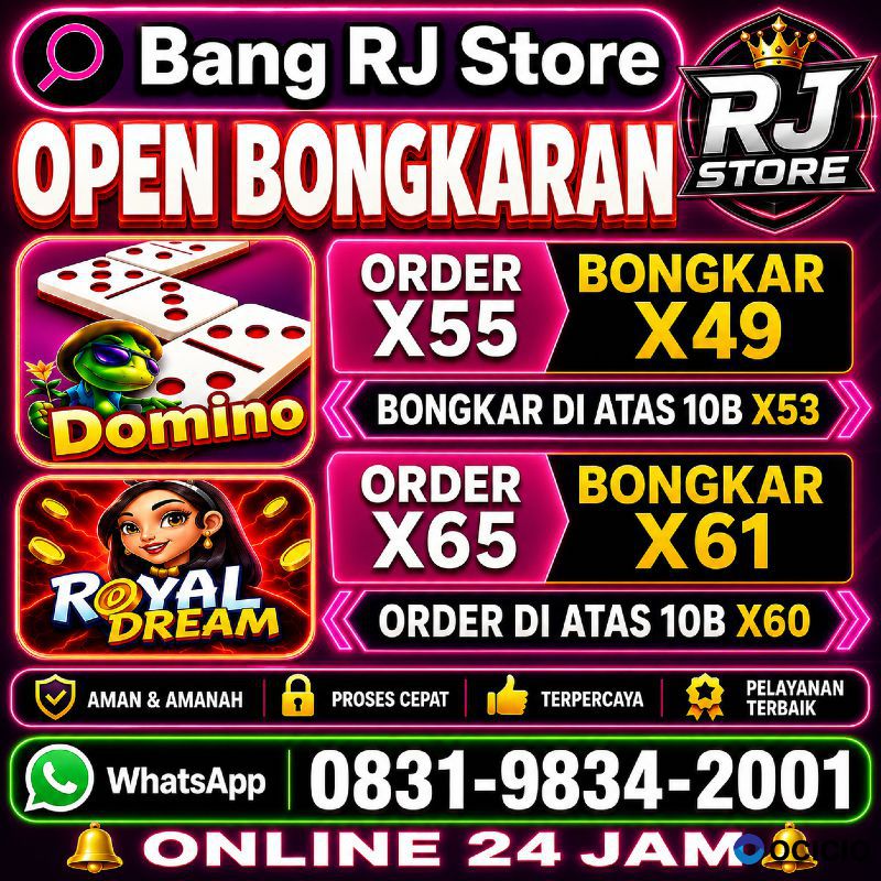TERIMA BONGKAR CHIP HDI HIGGS DOMINO ISLAND DAN ROYAL DREAM WA 0831-9834-2001