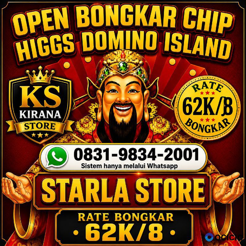 TERIMA BONGKAR CHIP HDI HIGGS DOMINO ISLAND JUAL BELI CHIP HDI WA 083198342001