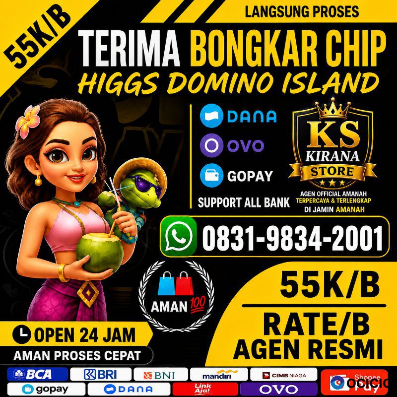 TERIMA BONGKAR CHIP HDI HIGGS DOMINO ISLAND JUAL BELI CHIP HDI WA 083198342001