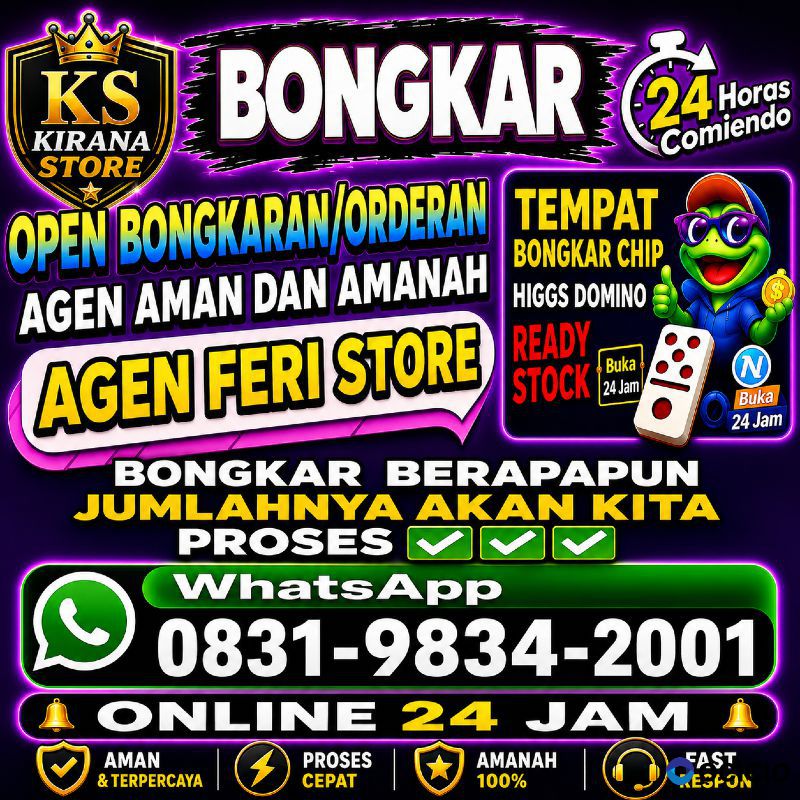 TERIMA BONGKAR CHIP HDI HIGGS DOMINO ISLAND JUAL BELI CHIP HDI WA 083198342001