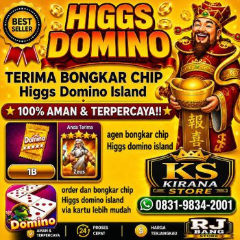 KHUSUS TERIMA BONGKAR CHIP DOMINO ISLAND HIGGS 🔥 BUKA 24JAM WA:0831-9834-2001