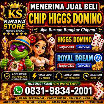 Terima Bongkaran Chip Higgs domino Island Amanah dan terpercaya Wa 083198342001