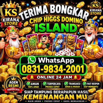 KHUSUS TERIMA BONGKAR CHIP DOMINO ISLAND HIGGS 🔥 BUKA 24JAM WA:0831-9834-2001