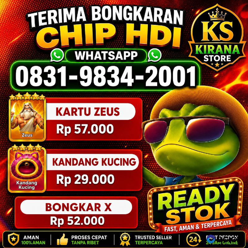 KHUSUS TERIMA BONGKAR CHIP DOMINO ISLAND HIGGS 🔥 BUKA 24JAM WA:0831-9834-2001
