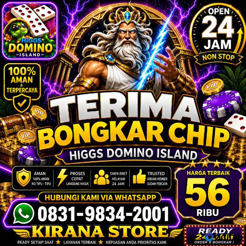 TERIMA BONGKAR CHIP HDI HIGGS DOMINO ISLAND JUAL BELI CHIP HDI WA 083198342001