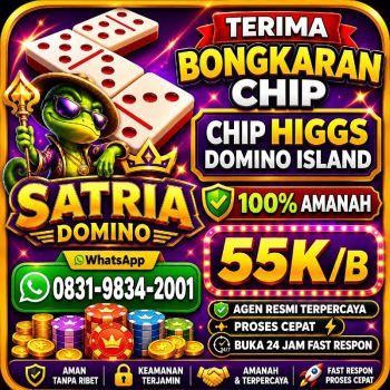 TERIMA BONGKAR CHIP HDI HIGGS DOMINO ISLAND DAN ROYAL DREAM WA 0831-9834-2001