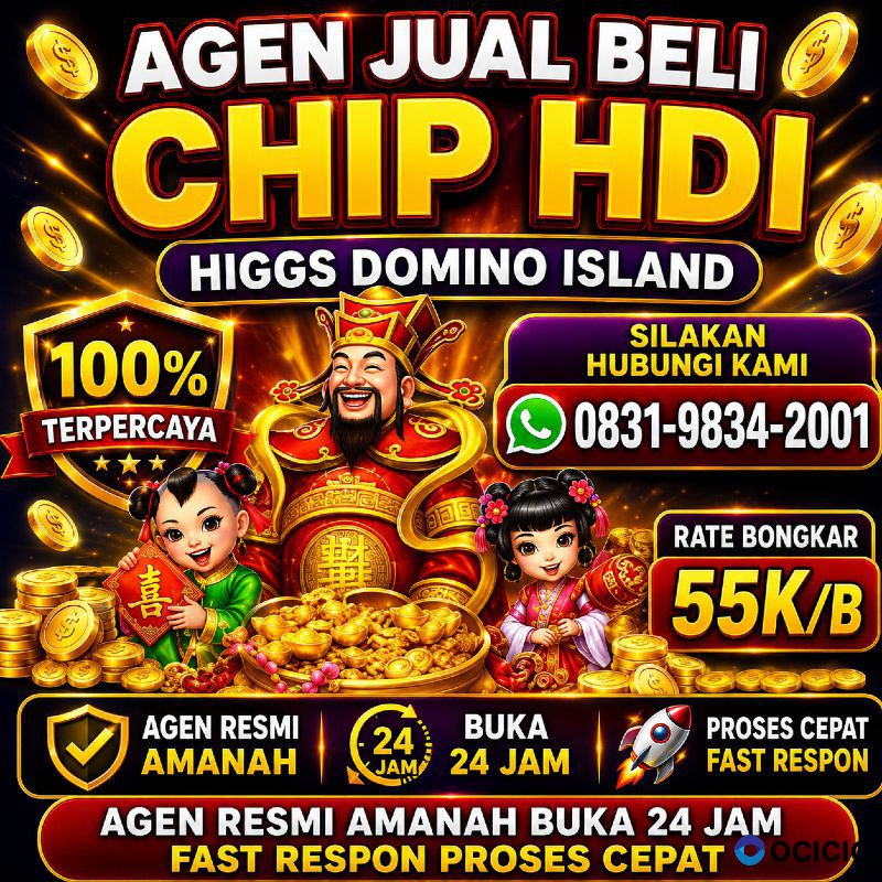 TERIMA BONGKAR CHIP HDI HIGGS DOMINO ISLAND JUAL BELI CHIP HDI WA 083198342001