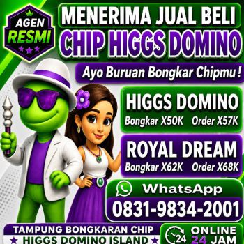 TERIMA BONGKAR CHIP HDI HIGGS DOMINO ISLAND DAN ROYAL DREAM WA 0831-9834-2001