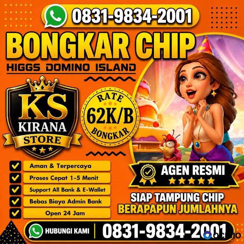 TERIMA BONGKAR CHIP HDI HIGGS DOMINO ISLAND JUAL BELI CHIP HDI WA 083198342001