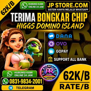 Terima Bongkaran Chip Higgs domino Island Amanah dan terpercaya Wa 083198342001