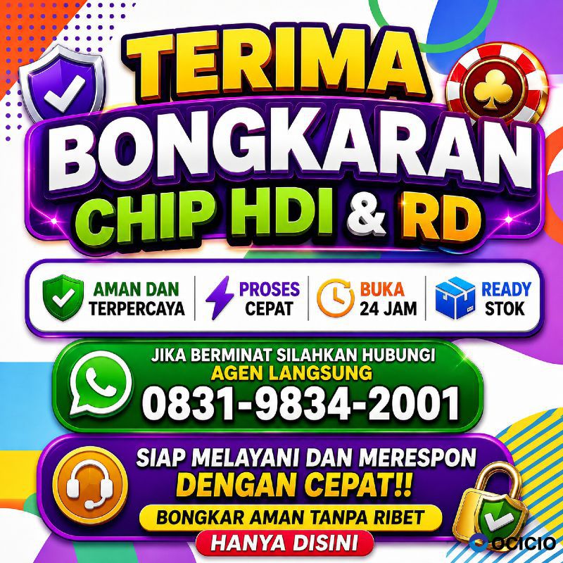 TERIMA BONGKAR CHIP HDI HIGGS DOMINO ISLAND DAN ROYAL DREAM WA 0831-9834-2001