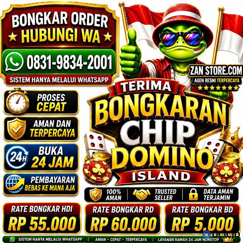 TERIMA BONGKAR CHIP HDI HIGGS DOMINO ISLAND JUAL BELI CHIP HDI WA 083198342001