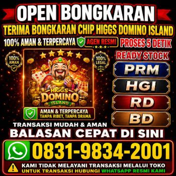 TERIMA BONGKAR CHIP HDI HIGGS DOMINO ISLAND DAN ROYAL DREAM WA 0831-9834-2001