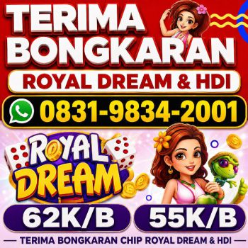 TERIMA BONGKAR CHIP HDI HIGGS DOMINO ISLAND DAN ROYAL DREAM WA 0831-9834-2001