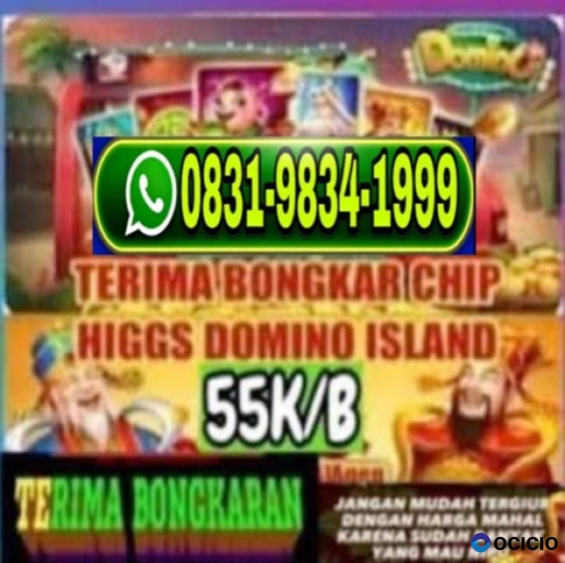 Khusus terima bongkar chip island domino higgs Wa 083198341999