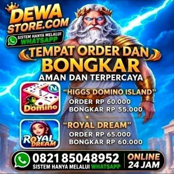 agen terima bongkar & order chip higgs domino island