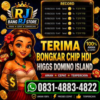 TERIMA BONGKAR CHIP HDI HIGGS DOMINO ISLAND DAN ROYAL DREAM WA 0831-4883-4822