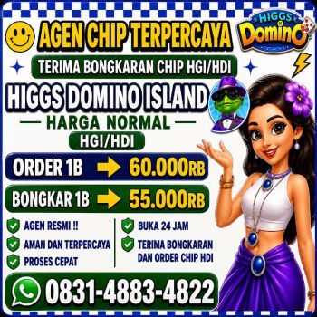 TERIMA BONGKAR CHIP HDI HIGGS DOMINO ISLAND JUAL BELI CHIP HDI WA 083148834822
