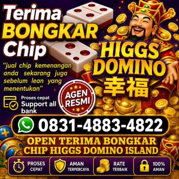 Terima Bongkaran Chip Higgs domino Island Amanah dan terpercaya Wa 083148834822