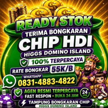 TERIMA BONGKAR CHIP HDI HIGGS DOMINO ISLAND JUAL BELI CHIP HDI WA 083148834822