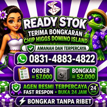 TERIMA BONGKAR CHIP HDI HIGGS DOMINO ISLAND JUAL BELI CHIP HDI WA 083148834822