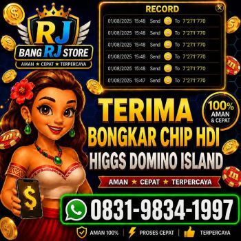 TERIMA BONGKAR CHIP HDI HIGGS DOMINO ISLAND DAN ROYAL DREAM WA 0831-9834-1997