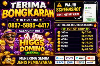 TERIMA BONGKAR CHIP DOMINO HDI|HGI HIGGS DOMINO ISLAND WA :0857-5885-4417